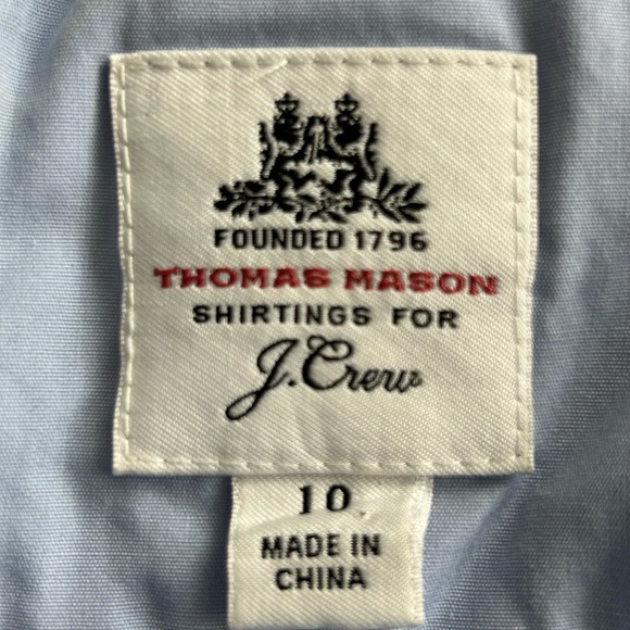 J. Crew x Thomas Mason Wide Leg Jumpsuit Preppy Classic Light Blue Timeless - Picture 4 of 4